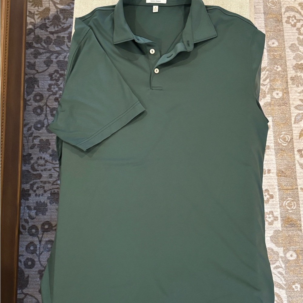 Peter Millar Forest Green Polo Shirt, Summer Comfort Fabric